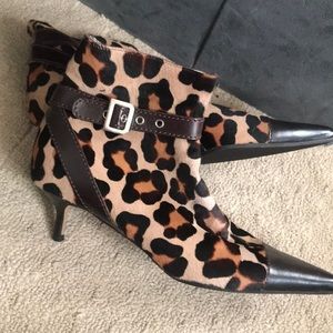 Dolce and Gabbana leopard booties